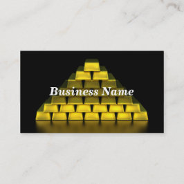 Tarjeta De Visita Pila de barras de oro