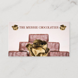 Tarjeta De Visita Pila de Candymaker de Barras de Chocolate