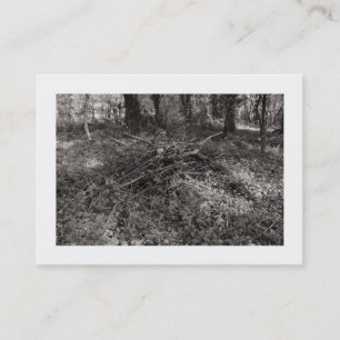 Tarjeta De Visita Pila de garrapatas (bordeada)