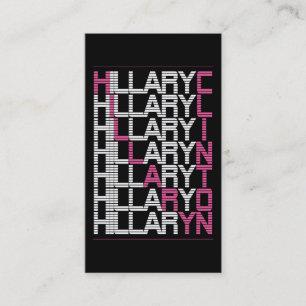Tarjeta De Visita pila de tipo hillary clinton