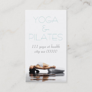 Tarjeta De Visita Pilates Instructor de Yoga Meditación Espiritual