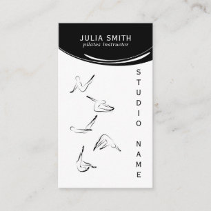 Tarjeta De Visita Pilates Instructor Pilates Poses Pilatos Resumen