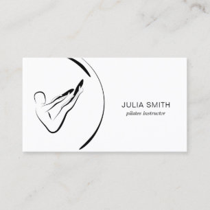 Tarjeta De Visita Pilates Instructor Pilates Rocker Pose