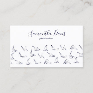 Tarjeta De Visita Pilates Instructor Pilates trainer Business Card