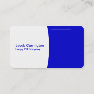 Tarjeta De Visita Píldora formada (azul)