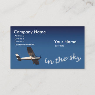 Tarjeta De Visita Piloto