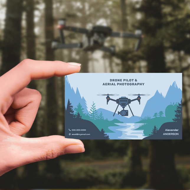 Tarjeta De Visita Piloto de drones (Drone Pilot Business Card)