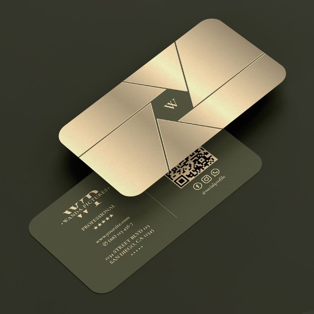 Tarjeta De Visita Piloto de drones Elegante Lente de obturador de cá (Drone Pilot Elegant Army Green Gold Shutter Lens Business Card
)