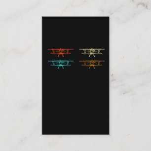 Tarjeta De Visita Piloto de futuro de avión de hélice para vehícu