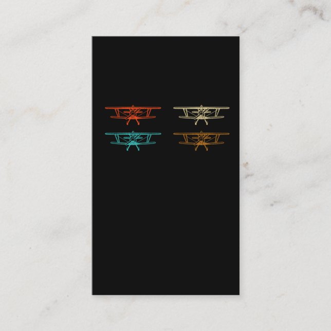 Tarjeta De Visita Piloto de futuro de avión de hélice para vehículos