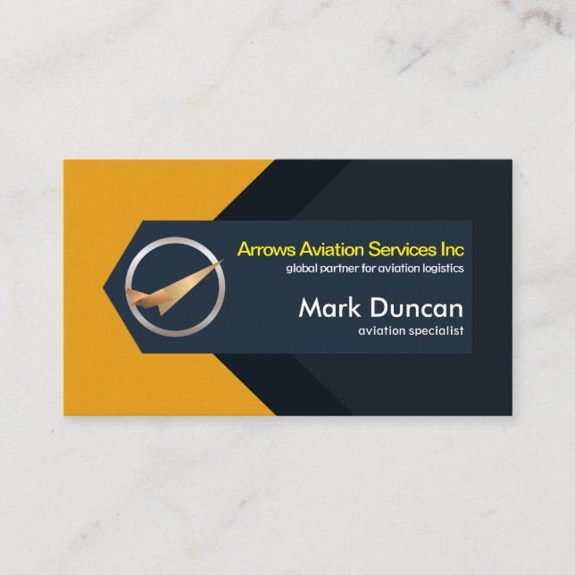 Tarjeta De Visita Piloto de Logística de Aviones de Ruedas Aéreas Ab (Anverso)