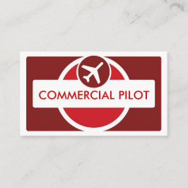 Tarjeta de visita piloto de personalizado simple d