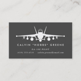 Tarjeta De Visita Piloto piloto de combate para agricultores EA-18G 