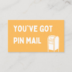 Tarjeta De Visita Pin Mail Backer Card