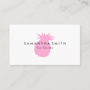 Tarjeta De Visita Piña rosa