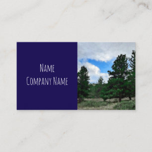 Tarjeta De Visita pinares de montaña de arte natural personalizado a