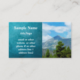 Tarjeta De Visita pinares de montaña personalizado de arte natural d