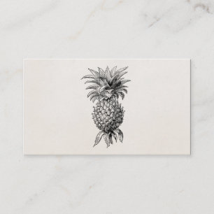 Tarjeta De Visita Piñas del ilustracion de la piña de los 1800s de
