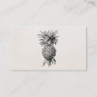 Tarjeta De Visita Piñas del ilustracion de la piña de los 1800s del