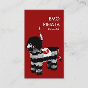 Tarjeta De Visita pinata del emo