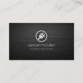 Tarjeta De Visita Pincel de icono de enchufe eléctrico