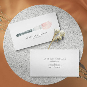 Tarjeta De Visita Pincel de maquillaje
