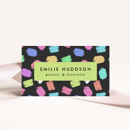 Tarjeta De Visita Pincel de pincel, pintador, pintura, decorador