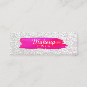 Tarjeta de visita - pincelada del maquillaje