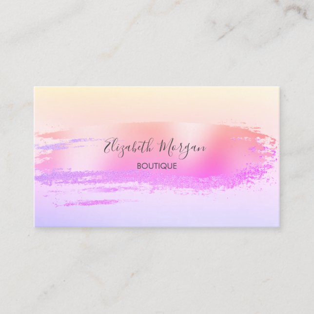 Tarjeta De Visita Pincelada Profesional Moderna (Anverso)