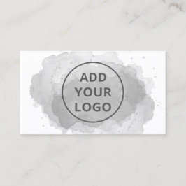 Tarjeta De Visita Pinceles de color de agua negra cargan su logotipo