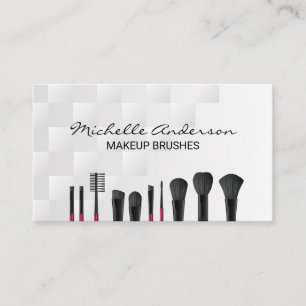 Tarjeta De Visita Pinceles de maquillaje