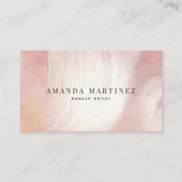 Tarjeta De Visita Pinceles rosados y morados en las redes sociales