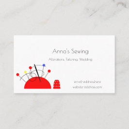 Tarjeta De Visita Pincushion y Thimble