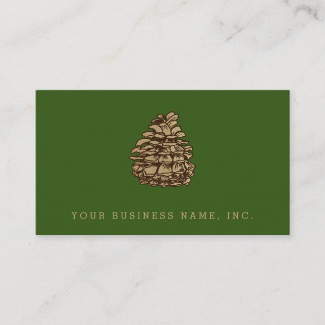 Tarjeta de visita Pine Cone (Ponderosa) (Anverso)