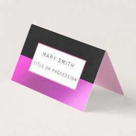 Tarjeta De Visita Pink Black Luxury