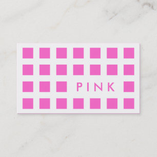 Tarjeta De Visita PINK (cuadrados mod)