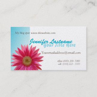 Tarjeta De Visita Pink Daisy Personal
