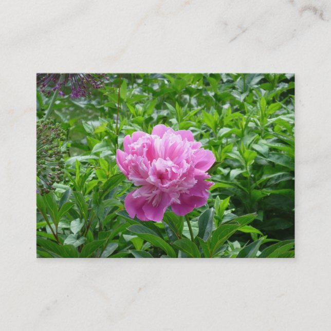 Tarjeta De Visita Pink Peony (Anverso)