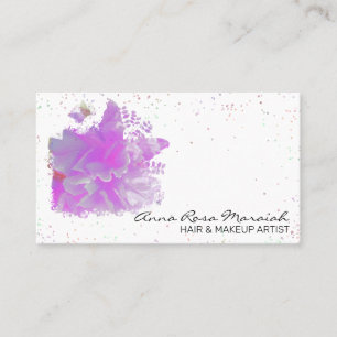 Tarjeta De Visita *~* Pink Peony Original Pintura Mariposa AR3