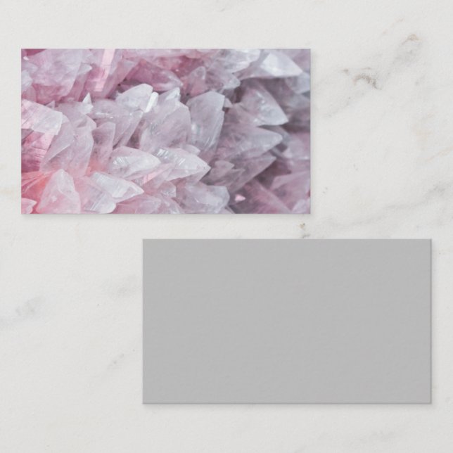 Tarjeta De Visita Pink Quartz Mind Body Spirit Energy (Anverso / Reverso)