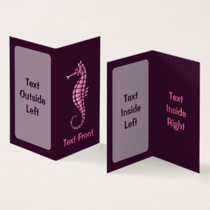 Tarjeta De Visita Pink Seahorse