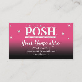 Tarjeta De Visita Pink Sparkly Perfectamente Poh