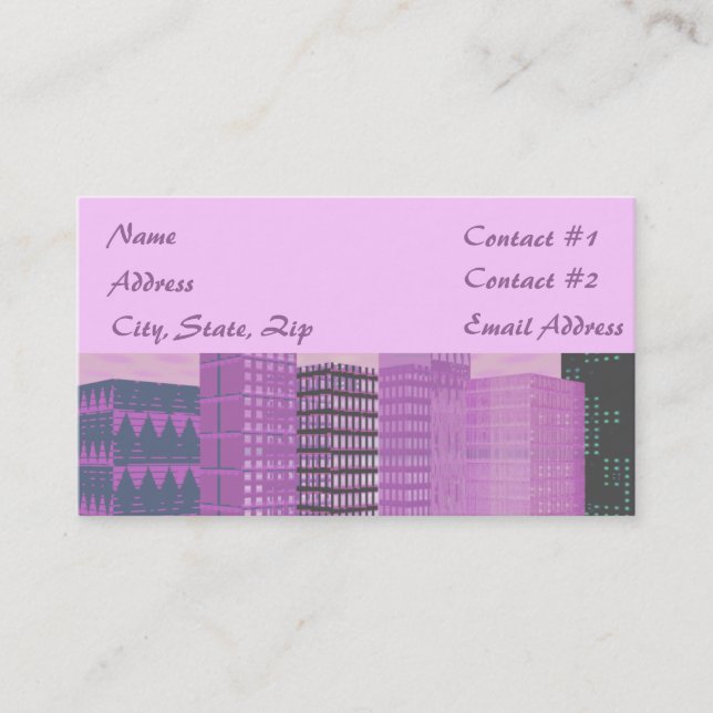 Tarjeta De Visita Pinkscape (Anverso)