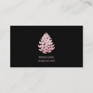 Tarjeta De Visita Pino Estrellado Rosa Brillante