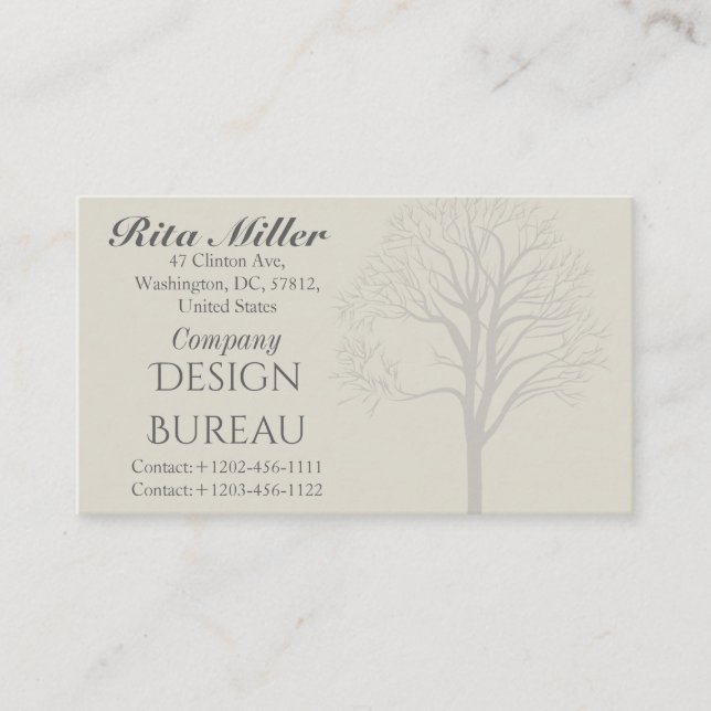 Tarjeta De Visita Pinos (Anverso)