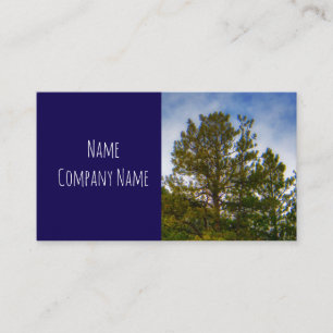 Tarjeta De Visita pinos de montaña de naturaleza sobre personalizado