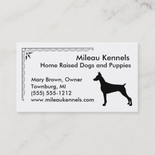 Tarjeta De Visita Pinscher del Doberman