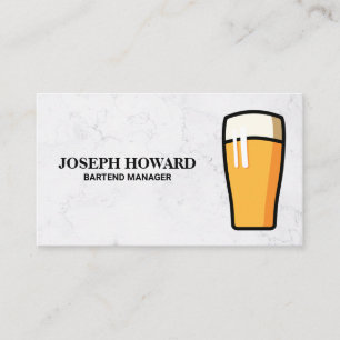 Tarjeta De Visita Pinta de cerveza