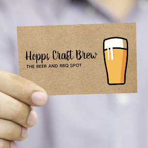 Tarjeta De Visita Pinta de cerveza