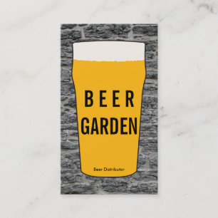 Tarjeta De Visita Pinta de cerveza 2   Rústico (variación)